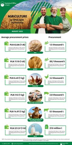 Infographic - Agriculture in Opolskie Voivodship - July 2025