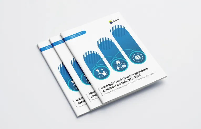 Okładka publikacji Inwestycje i środki trwałe w gospodarce narodowej w latach 2021-2024