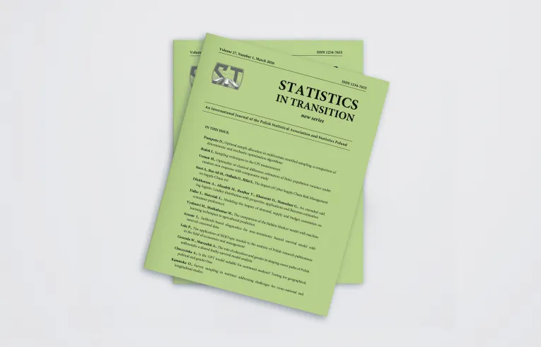 Okładka publikacji Statistics in transition