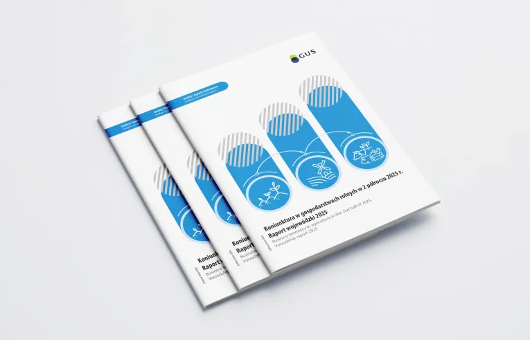 Okładka publikacji Koniunktura w gospodarstwach rolnych w 2 półroczu 2025 r. Raport wojewódzki 2025