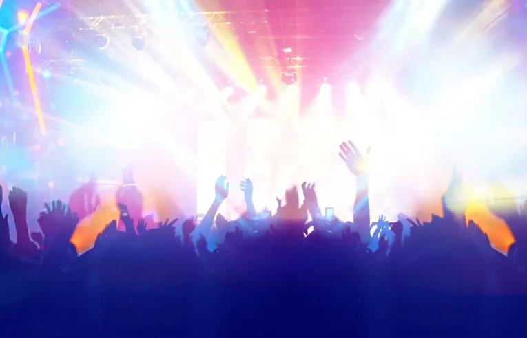 Światła na koncercie