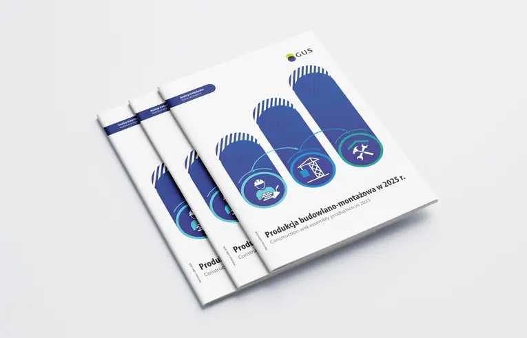 Mockup publikacji Produkcja budowlano-montażowa w 2025 r.