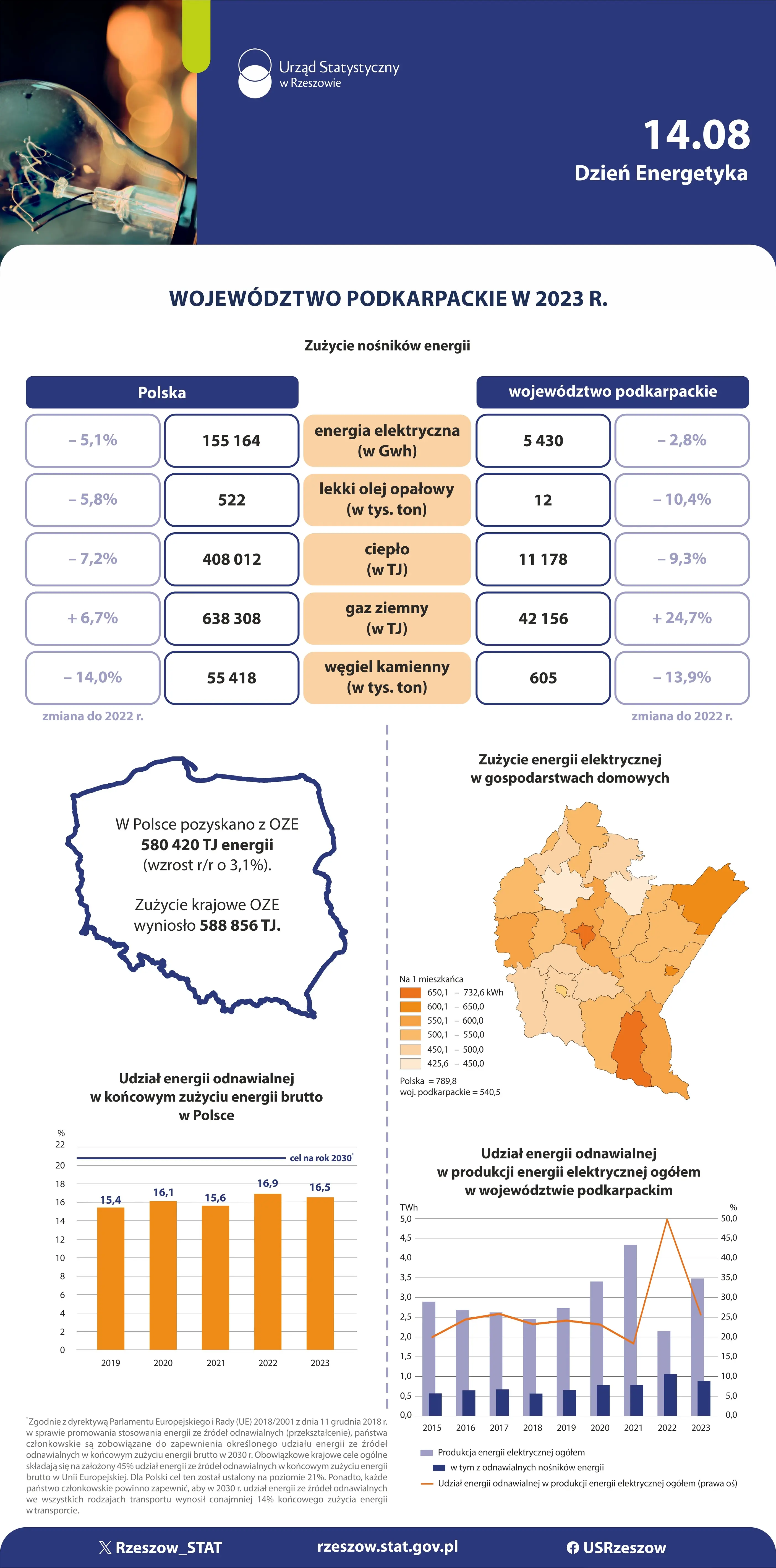 Okładka infografiki Dzień Energetyka 2025