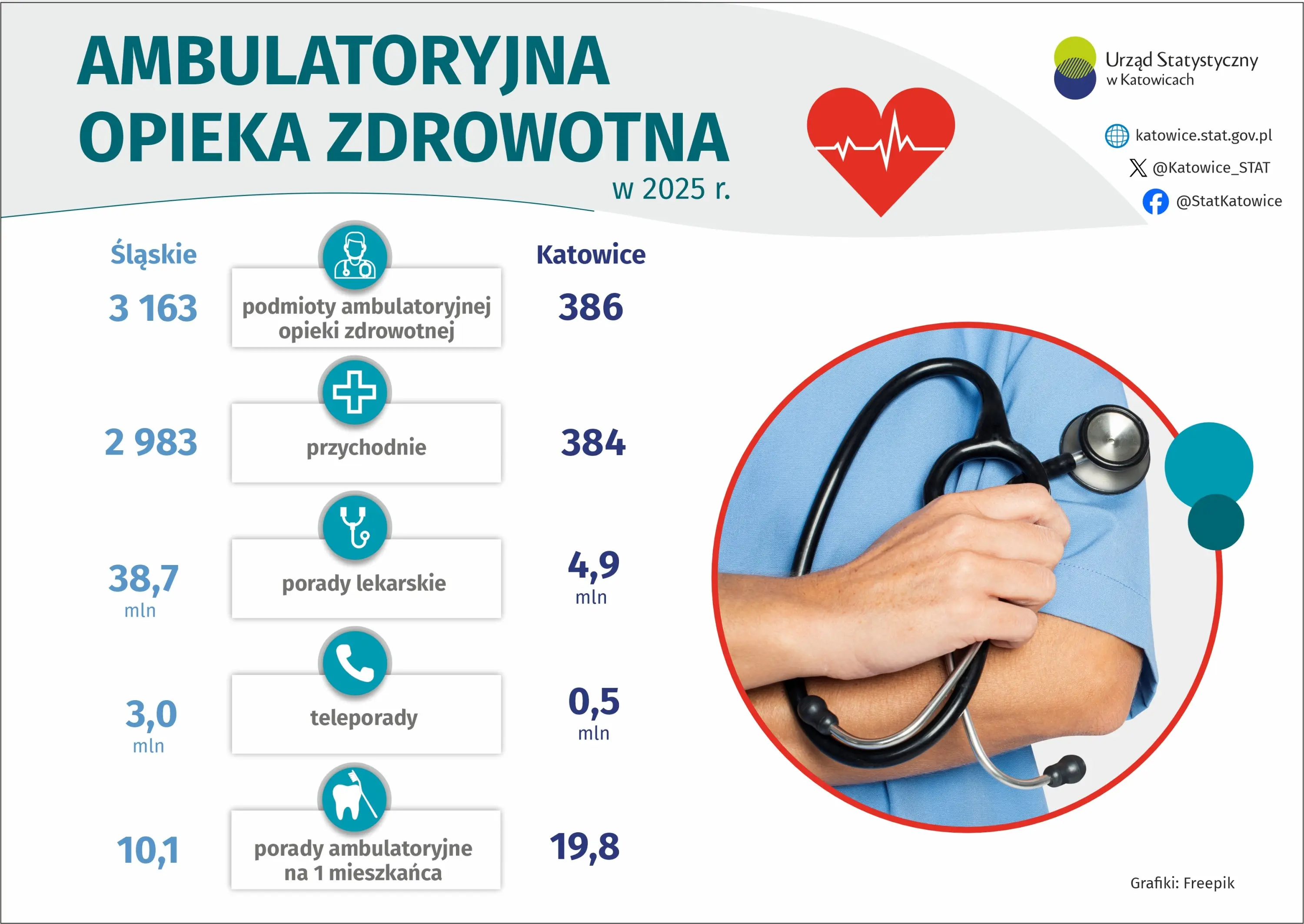 Ambulatoryjna opieka zdrowotna w 2025 r. (Infografika)