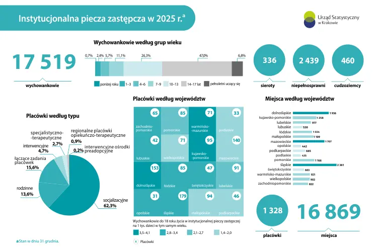 Instytucjonalna piecza zastępcza w 2025 r.