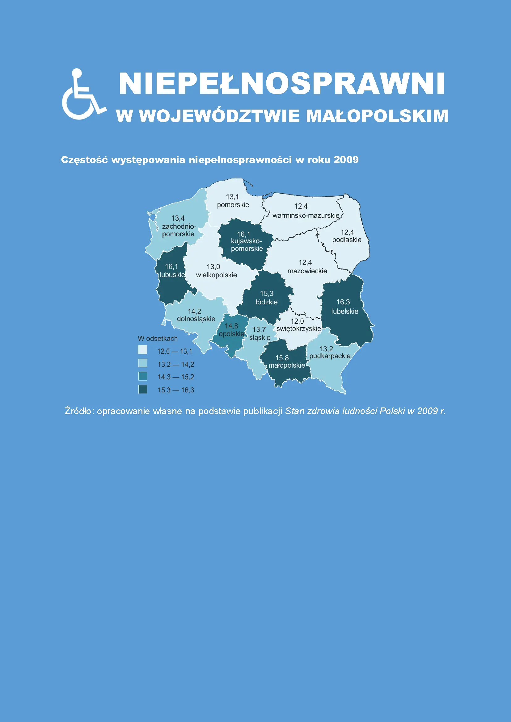 Osoby niepełnosprawne w województwie małopolskim w 2009 r.