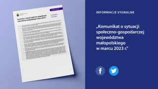 Powiększ obraz: Komunikat  o  sytuacji  społeczno-gospodarczej  województwa  małopolskiego  w  marcu  2023  r.
