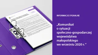 Powiększ obraz: Komunikat  o  sytuacji  społeczno-gospodarczej  województwa  małopolskiego  we  wrześniu  2020  r.