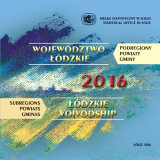 Powiększ obraz: Województwo  Łódzkie  2016  -  podregiony,  powiaty,  gminy