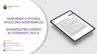 Powiększ obraz: Komunikat  o  sytuacji  społeczno-gospodarczej  województwa  łódzkiego  (listopad  2024  r.)