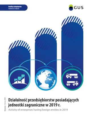 Powiększ obraz: Cover  of  the  publication:  Activity  of  enterprises  having  foregin  entities  in  2019
