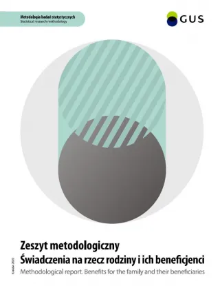 Powiększ obraz: Cover of the publication entitled Methodological report. Benefits for the family and their beneficiaries