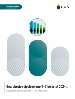 Powiększ obraz: Bezrobocie  rejestrowane  1-3  kwartał  2024  roku  Okładka