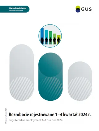 Powiększ obraz: Bezrobocie  rejestrowane  1-4  kwartał  2024  r.  Okładka