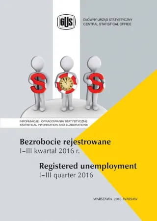 Powiększ obraz: Bezrobocie  rejestrowane.  I-  III  kwartał  2016  r.