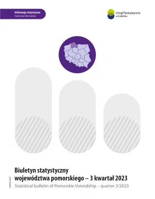Powiększ obraz: Biuletyn  statystyczny  województwa  pomorskiego  -  3  kwartał  2023  r.  -  okładka