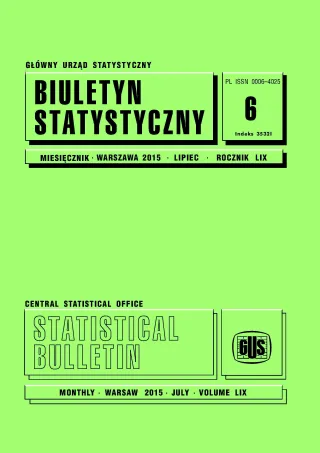 Powiększ obraz: Statistical  Bulletin  No  6/2015