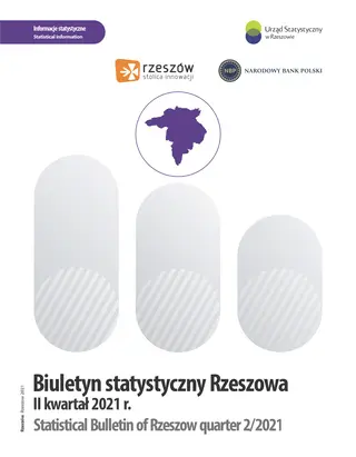 Powiększ obraz: Okładka opracowania Biuletyn Statystyczny Rzeszowa II kwartał 2021 r.