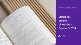 Powiększ obraz: Statistical  bulletin  of  Kraków  Quarter  3/2024