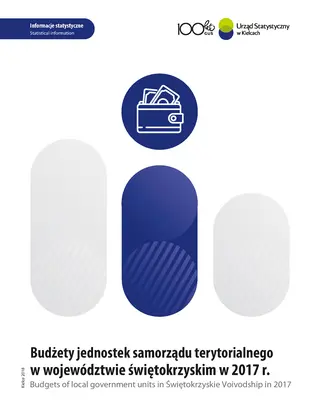 Powiększ obraz: okładka Budgets of local government units in Świętokrzyskie Voivodship in 2017