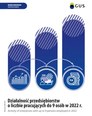 Powiększ obraz: Okładka publikacji Działalność przedsiębiorstw o liczbie pracujących do 9 osób w 2022