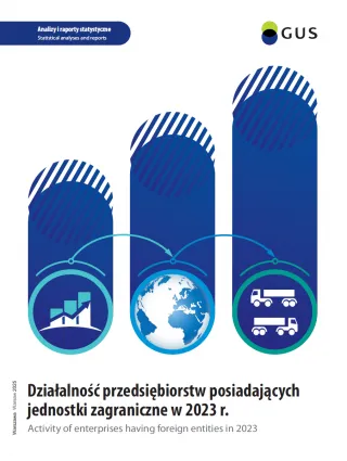Powiększ obraz: Działalność  przedsiębiorstw  posiadających  jednostki  zagraniczne  w  2023  r.  Okładka