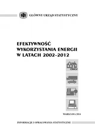 Powiększ obraz: Efektywność  wykorzystania  energii  w  latach  2002-2012