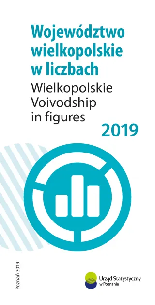 Powiększ obraz: Okładka folderu Województwo wielkopolskie w liczbach 2019