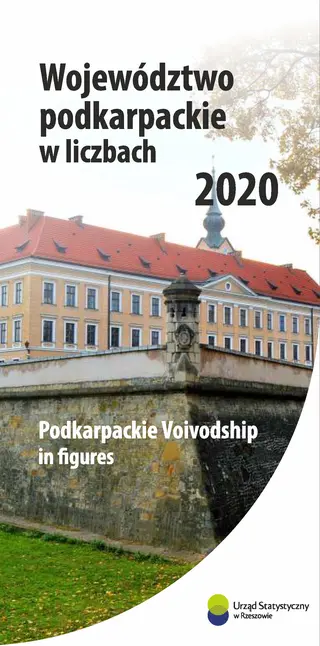 Powiększ obraz: Okładka publikacji Województwo Podkarpackie w liczbach 2020
