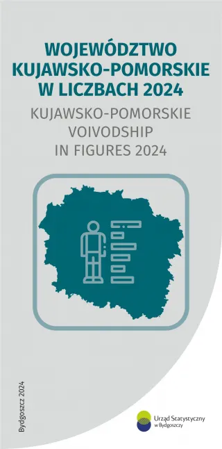 Powiększ obraz: okładka do publikacji pt. Województwo kujawsko-pomorskie w liczbach 2024