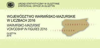 Powiększ obraz: Okładka publikacji Województwo warmińsko-mazurskie w liczbach 2016