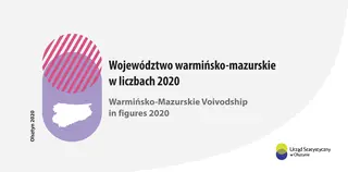 Powiększ obraz: Okładka publikacji Województwo warmińsko-mazurskie w liczbach 2020