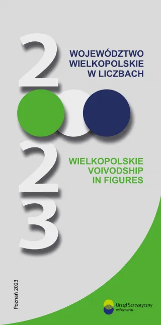 Powiększ obraz: Okładka  folderu  Województwo  wielkopolskie  w  liczbach  2023.