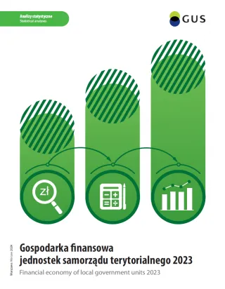 Powiększ obraz: Okładka  publikacji  Gospodarka  finansowa  jednostek  samorządu  terytorialnego  2023