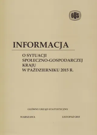 Powiększ obraz: Informacja  o  sytuacji  społeczno-gospodarczej  kraju  w  październiku  2015  r.