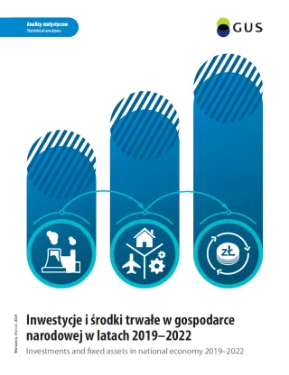 Powiększ obraz: Inwestycje  i  środki  trwałe  w  gospodarce  narodowej  w  latach  2019-2022  Okładka