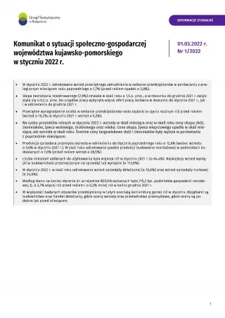 Powiększ obraz: Pierwsza  strona  Komunikatu