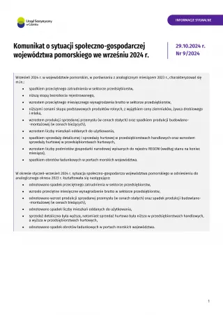 Powiększ obraz: Pierwsza  strona  opracowania  -  szczegóły  w  pliku  komunikat  wrzesień  2024.pdf