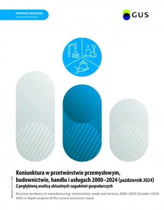 Powiększ obraz: Cover  of  "Business  tendency  survey  in  manufacturing,  construction,  trade  and  service  2000-2024  (October  2024)"