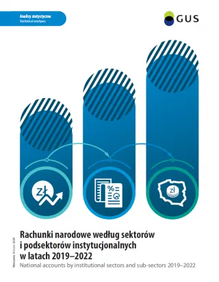 Powiększ obraz: Cover  of  the  publication  National  accounts  by  institutional  sectors  and  sub-sectors  2019-2022