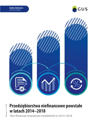 Powiększ obraz: Cover  of  the  publication  Non-financial  enterprises  established  in  2014-2018