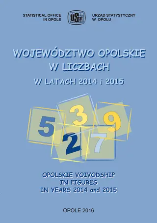 Powiększ obraz: Okładka publikacji Województwo opolskie w liczbach w latach 2014 i 2015