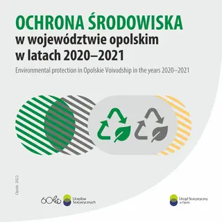 Powiększ obraz: Okładka publikacji Ochrona środowiska w województwie opolskim w latach 2020-2021