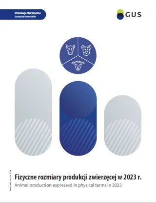 Powiększ obraz: Cover  of  publication  "Animal  production  expressed  in  physical  terms  in  2023"