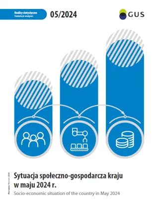 Powiększ obraz: Cover  of  "Socio-economic  situation  of  the  country  in  May  2024"  publiaction