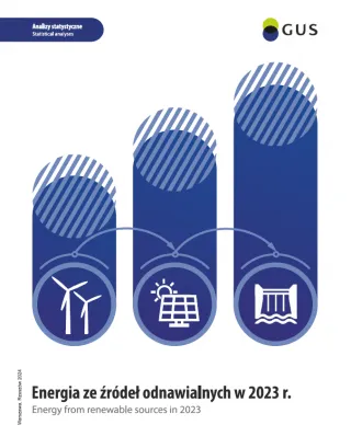Powiększ obraz: Cover  of  "Energy  from  renewable  sources  in  2023"
