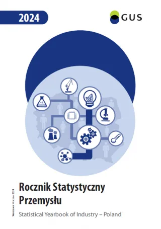 Powiększ obraz: Okładka  publikacji  "Rocznik  Statystyczny  Przemysłu  2024"