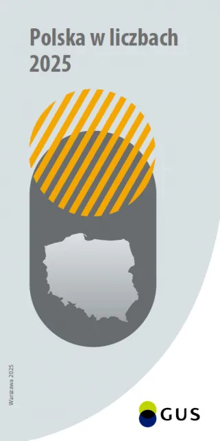 Powiększ obraz: Okładka  publikacji  "Polska  w  liczbach  2025"