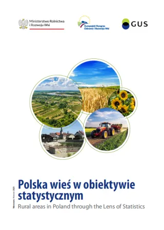 Powiększ obraz: Cover  of  publication  "Rural  Areas  in  Poland  through  the  Lens  of  Statistics"
