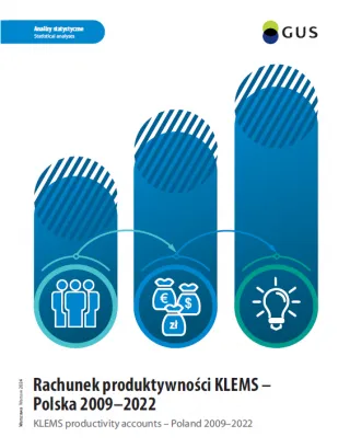 Powiększ obraz: Cover  of  "KLEMS  Economic  Productivity  Accounts  –  Poland  2007-2022"